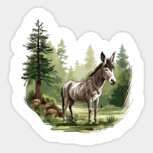 Little Donkey Sticker